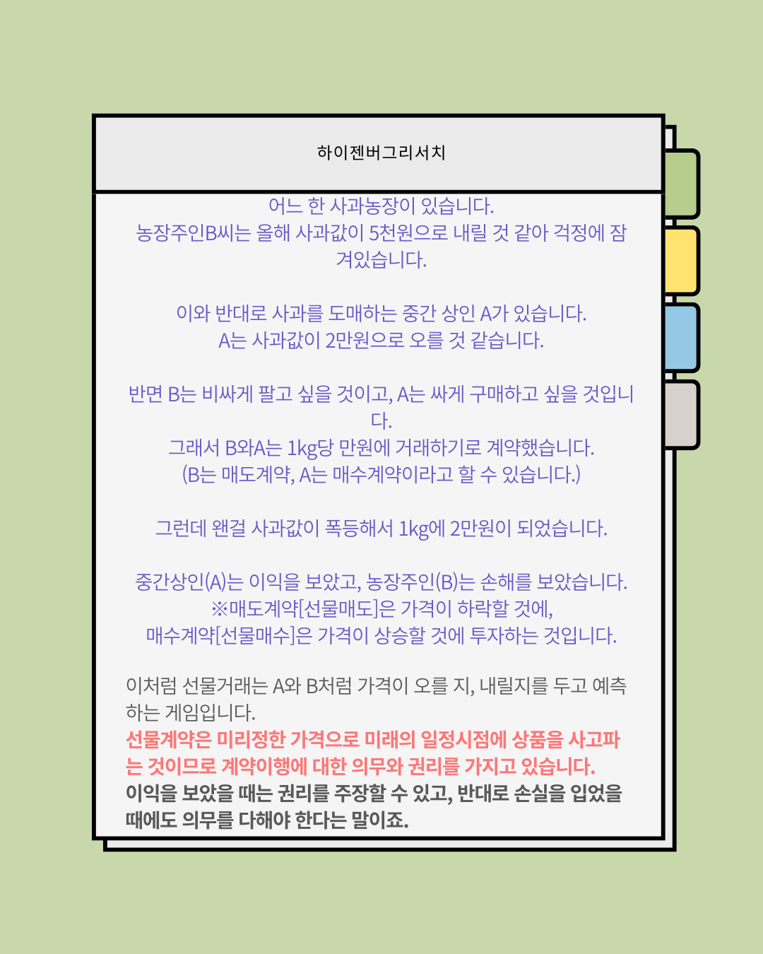 선물과 옵션(feat.풋옵션,콜옵션
