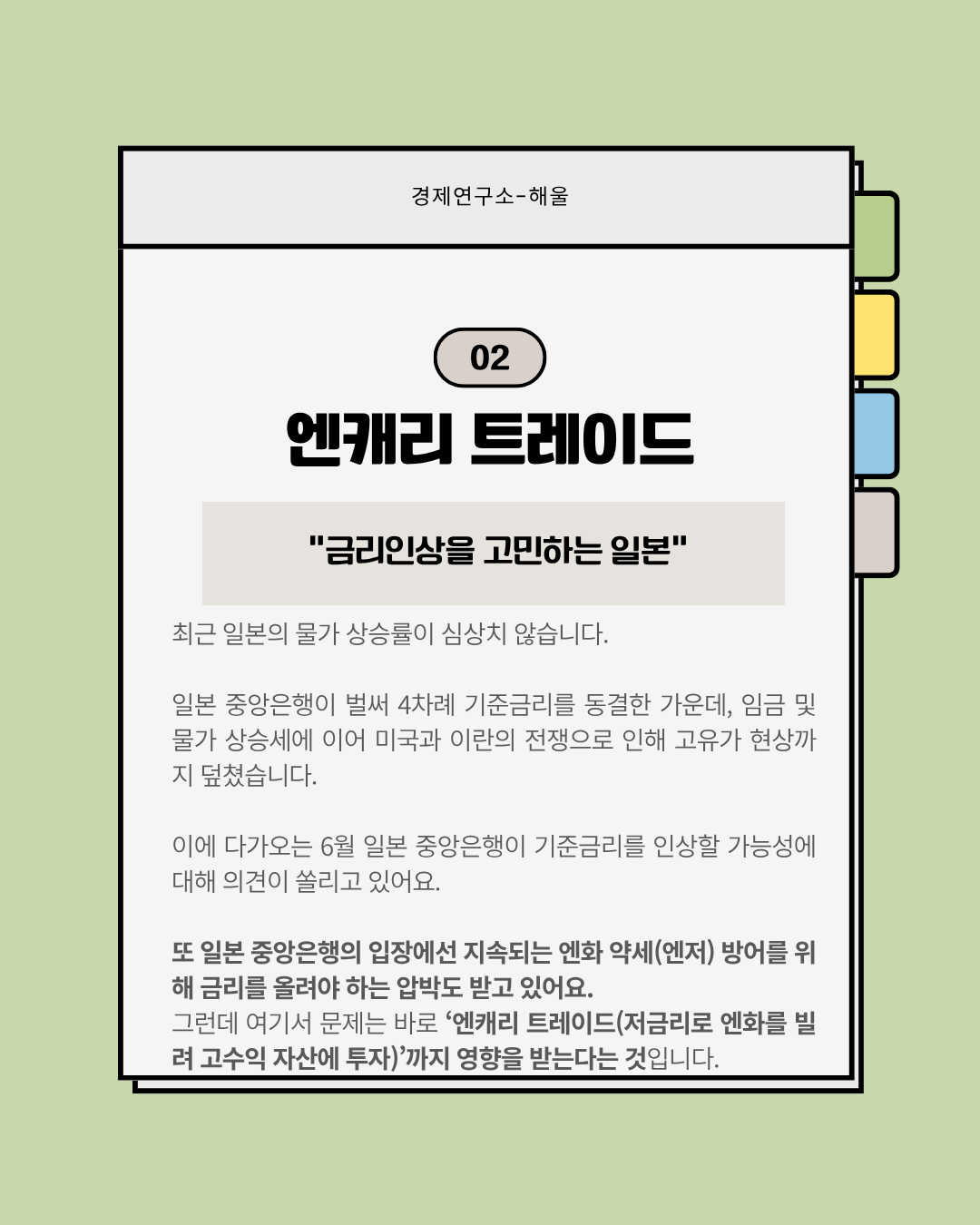 증시를 위협하는 인플레이션과 엔캐리트레이드