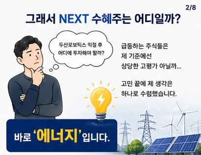 고점을 향하는 반도체와 로봇관련주, 다음 섹터는 어차피 '에너지'다.
