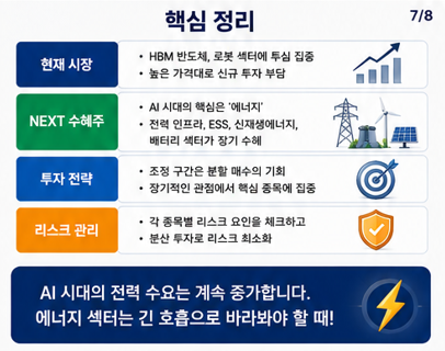 고점을 향하는 반도체와 로봇관련주, 다음 섹터는 어차피 '에너지'다.