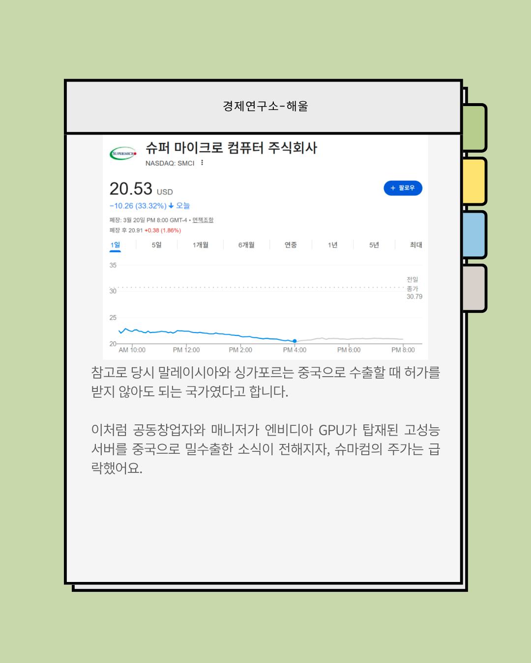 엔비디아 절친 슈마컴은 왜 폭락했나?